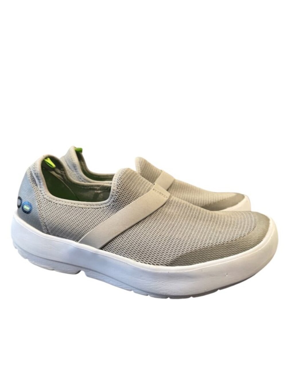 OOFOS OOmg Low Recovery Shoes Women’s 9.5 EU 40.5 Gray Slip On Sneakers EUC